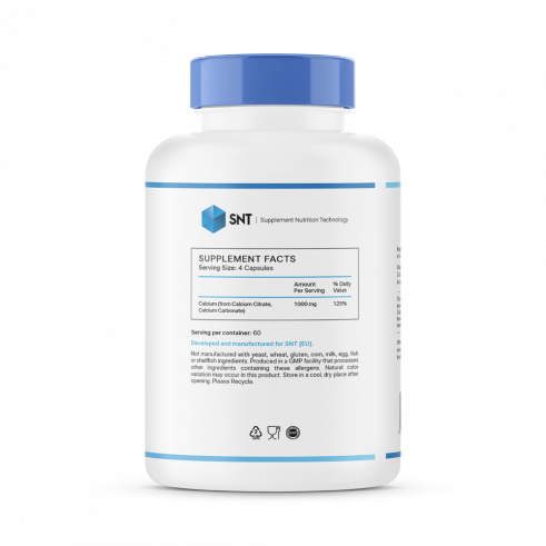 SNT Calcium Citrate, Кальция Цитрат, 240 капсул
