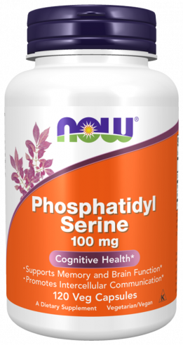 NOW Phosphatidylserine, Фосфатидилсерин, 120 капсул