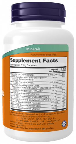 NOW Full Spectrum Mineral Caps, 240 капсул