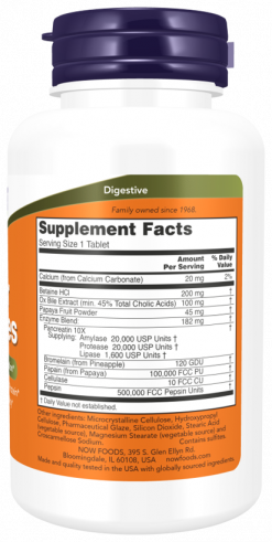 NOW Super Enzymes, 90 таблеток