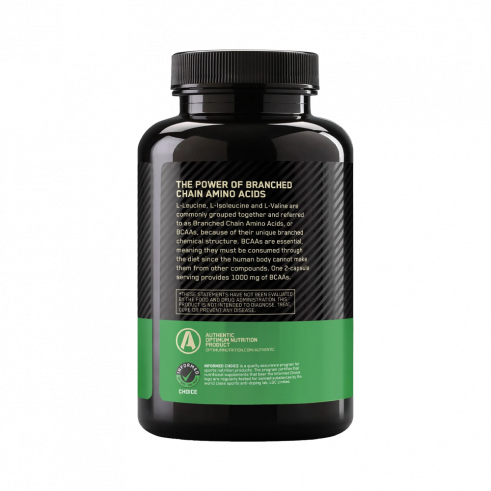 Optimum Nutrition ON - BCAA 1000 Caps, ОН - БЦАА 1000 Капс, 200 капсул