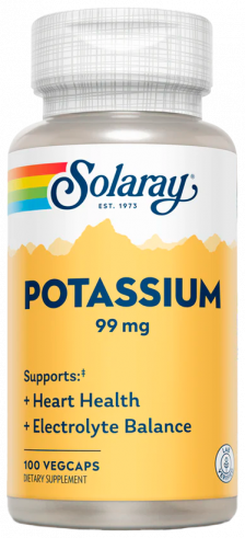 Solaray Potassium, Калий, 100 капсул