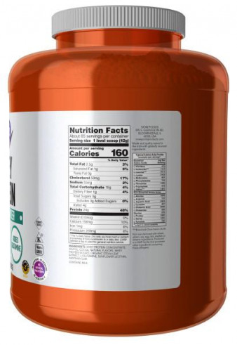 NOW Whey Protein, Сывороточный протеин, 2720 г