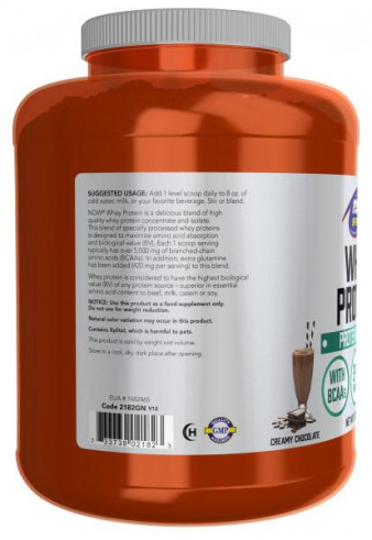 NOW Whey Protein, Сывороточный протеин, 2720 г
