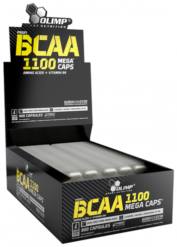 Olimp Sport Nutrition BCAA 1100 Mega caps, БЦАА 1100 Мега капс, 900 капсул