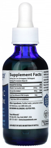 Trace Minerals Zinc + Vitamin C, 59 мл