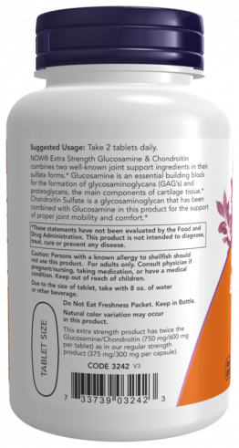 NOW Glucosamin &amp; Chondroitin, Глюкозамин с Хондроитином, 120 таблеток