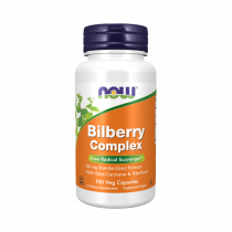 NOW Bilberry Complex, 100 капсул