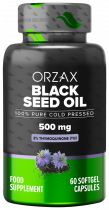 Orzax Black Seed Oil, Масло Черного Тмина 500 мг, 60 капсул