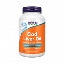 NOW Cod Liver Oil 1000 mg, 180 капсул