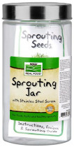 NOW SPROUT JARS W/LID 1/2 GAL, 1,89 литра