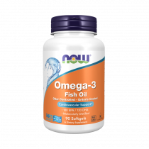 NOW Omega-3 Molecularly Distilled &amp; Enteric Coated